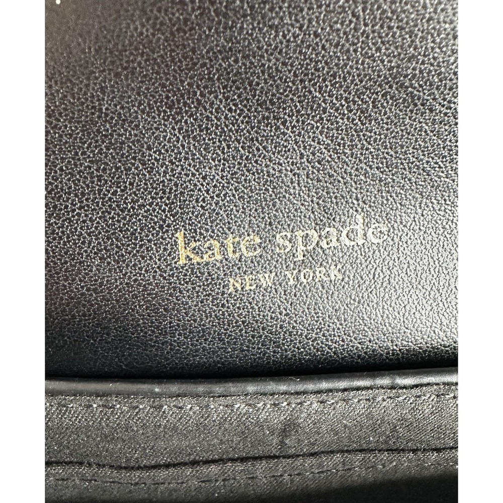 KATE SPADE NEW YORK SMOOTH LEATHER BELT BAG WITH BOW AND LOGO BLACK Sise L/XL - Picture 13 of 14